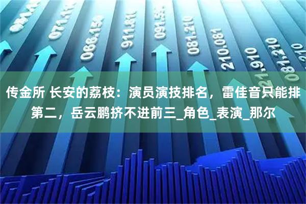 传金所 长安的荔枝：演员演技排名，雷佳音只能排第二，岳云鹏挤不进前三_角色_表演_那尔